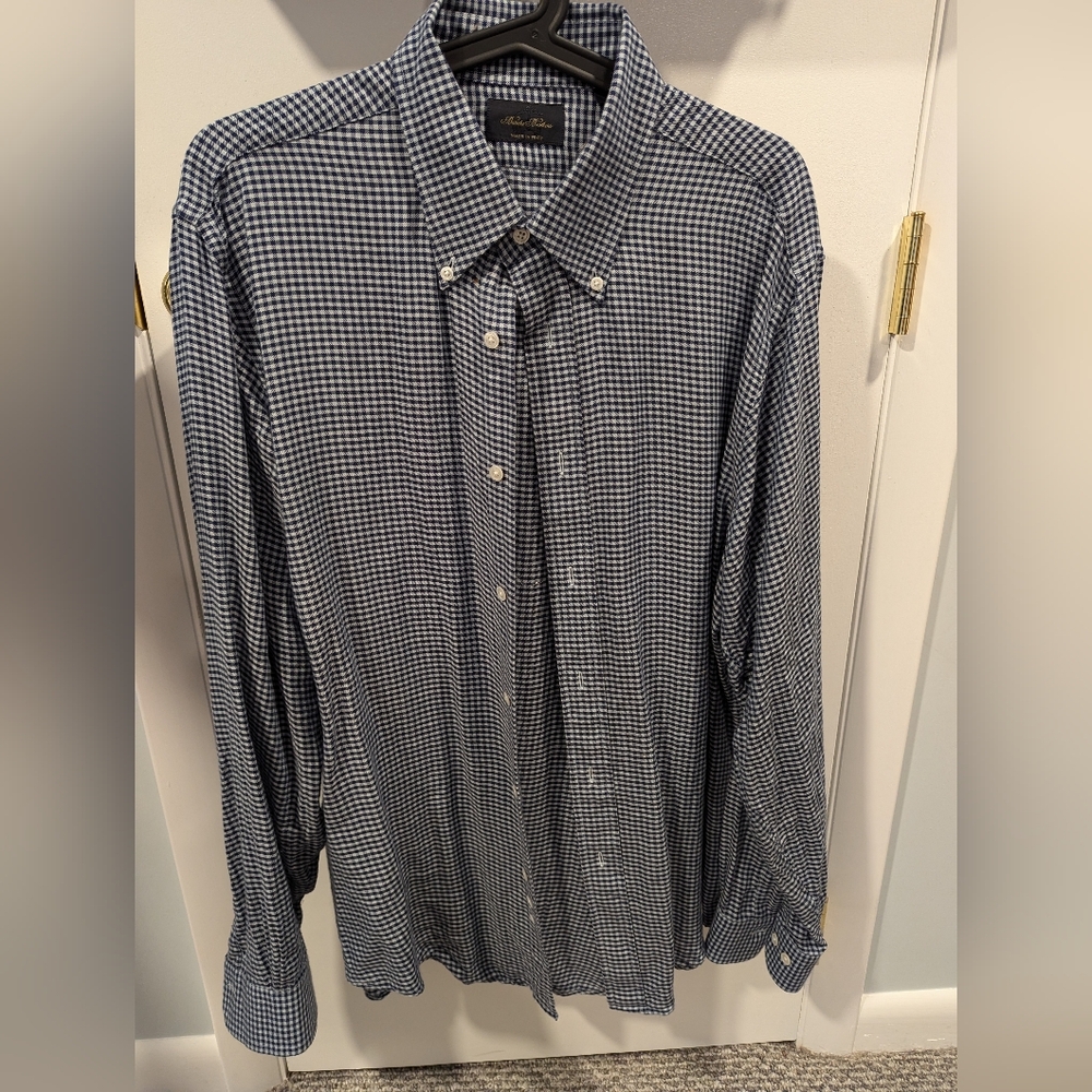 Last chance before donate:Beautiful cashmere and cotton Brooks Brothers LS shirt
